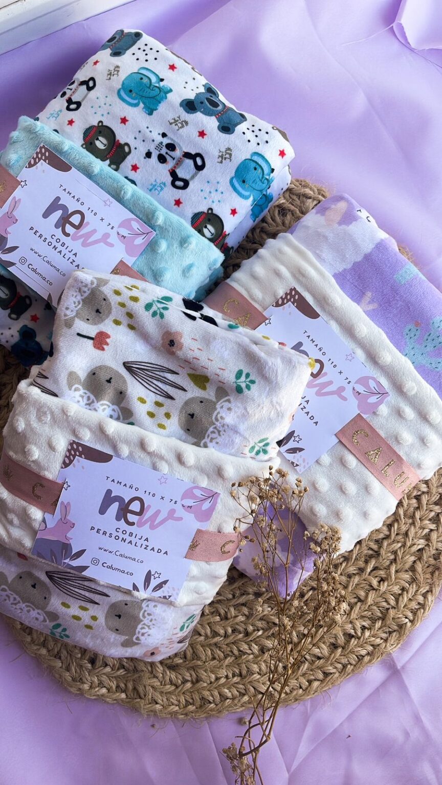 Cobija de burbuja personalizada | 110 cm x 75 cm